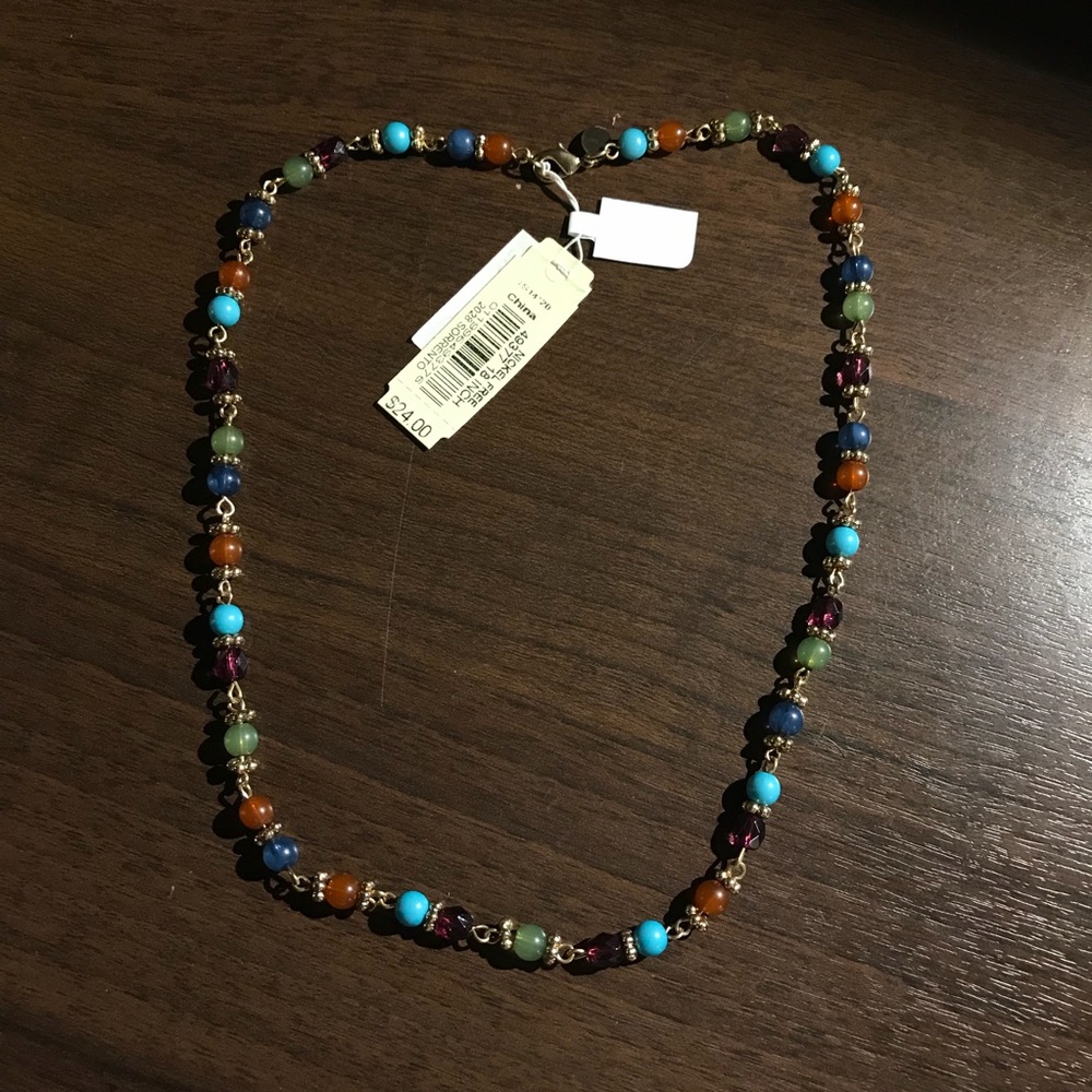 Southwest Gold & Beaded Necklace